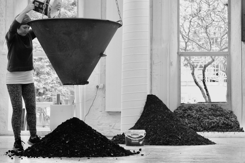 'Turn the Compost' with Fine Art Sculpture and Expanded Practice Department graduate Mary Hoy. [REPEAT DAILY EVENT running Saturday 10th-Friday 16th June 2023, 1PM (except Wednesday 14th)]