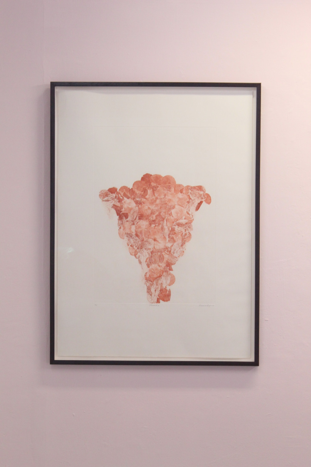 *Menarche*, soft ground copper plate etching, ink on Fabriano, 90 x 66cm