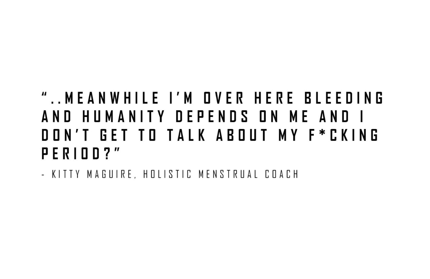 Interview with holistic menstrual coach, Kitty Maguire