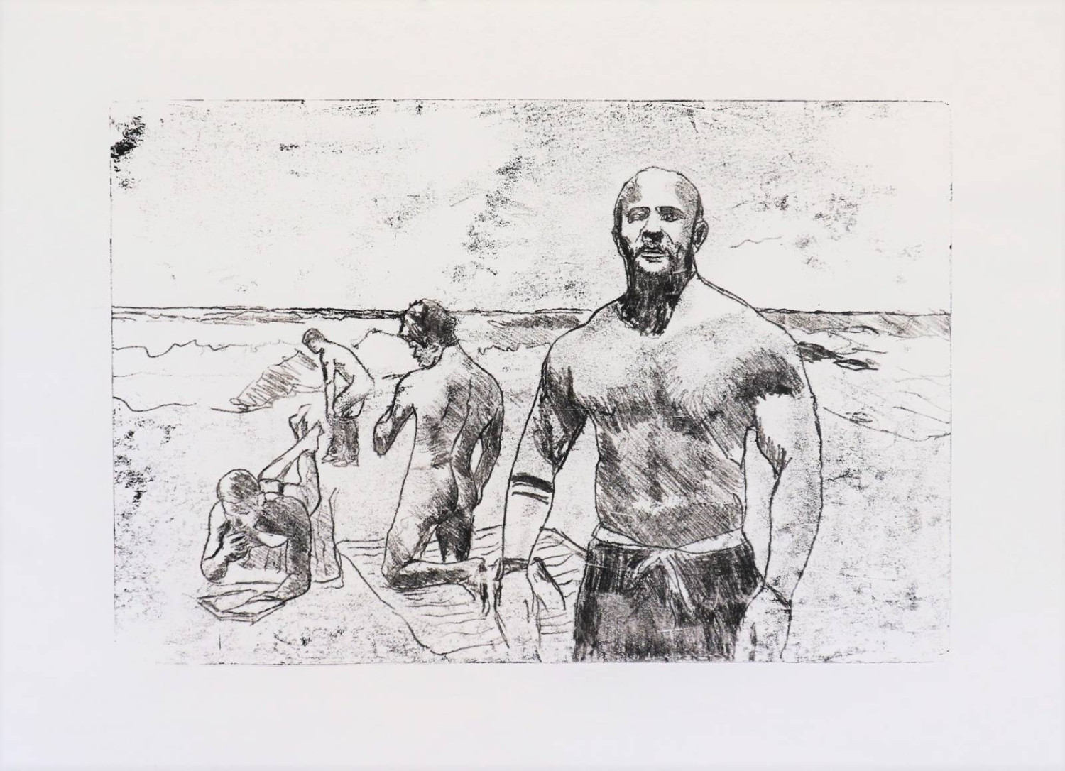 *Do you know who we are?*, monoprint, 42 x 61cm