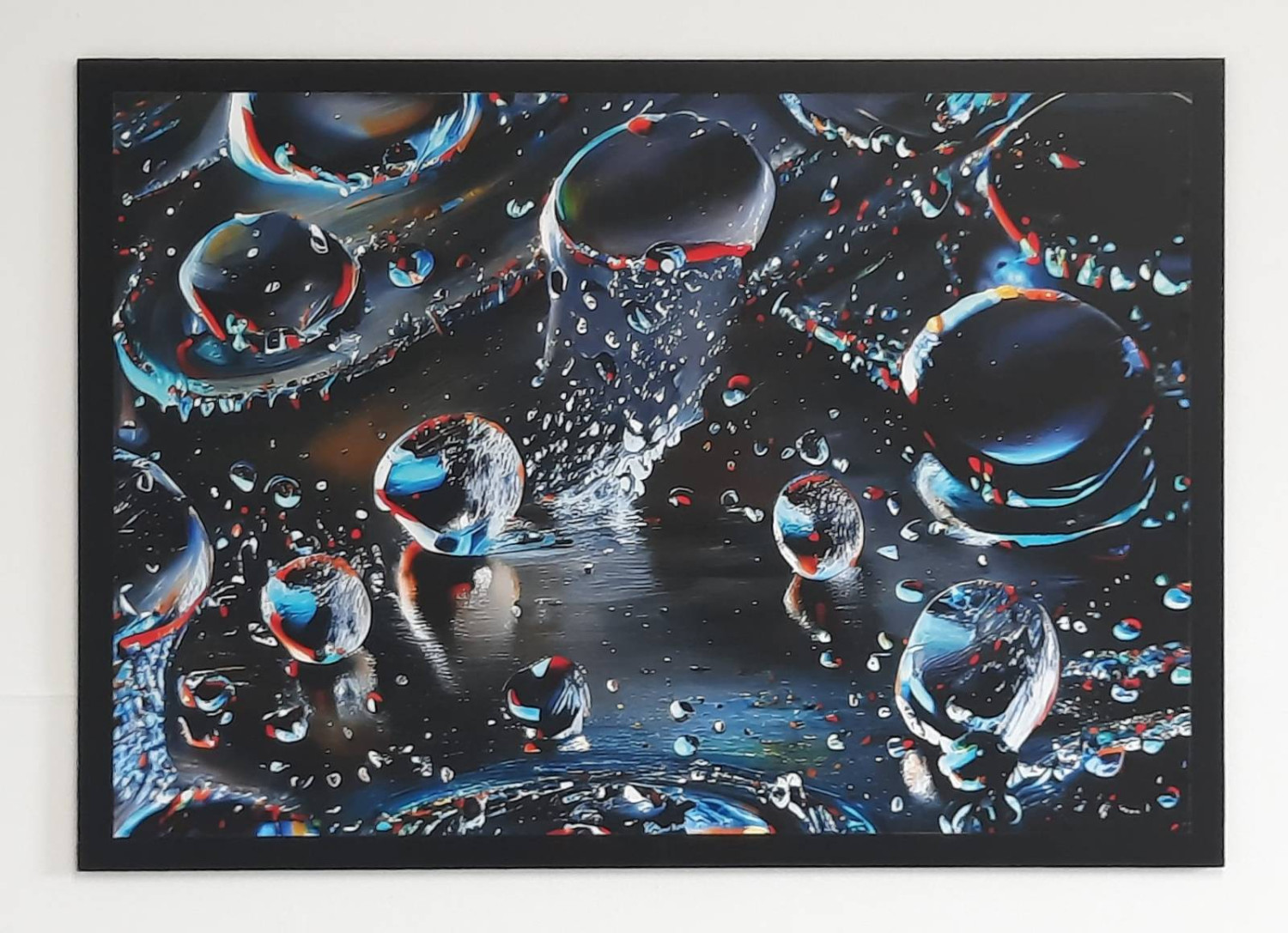 *Bioluminescence*, print of digital painting mounted on 6mm mdf, 54.4 x 84.1cm