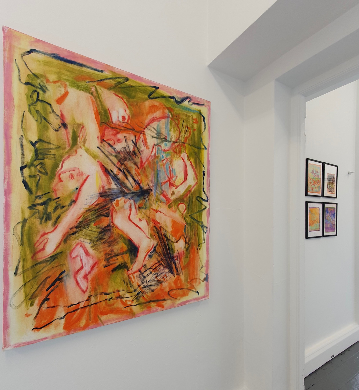 *Nudo Bathers*, oil on canvas, 90 x 125cm, installation view