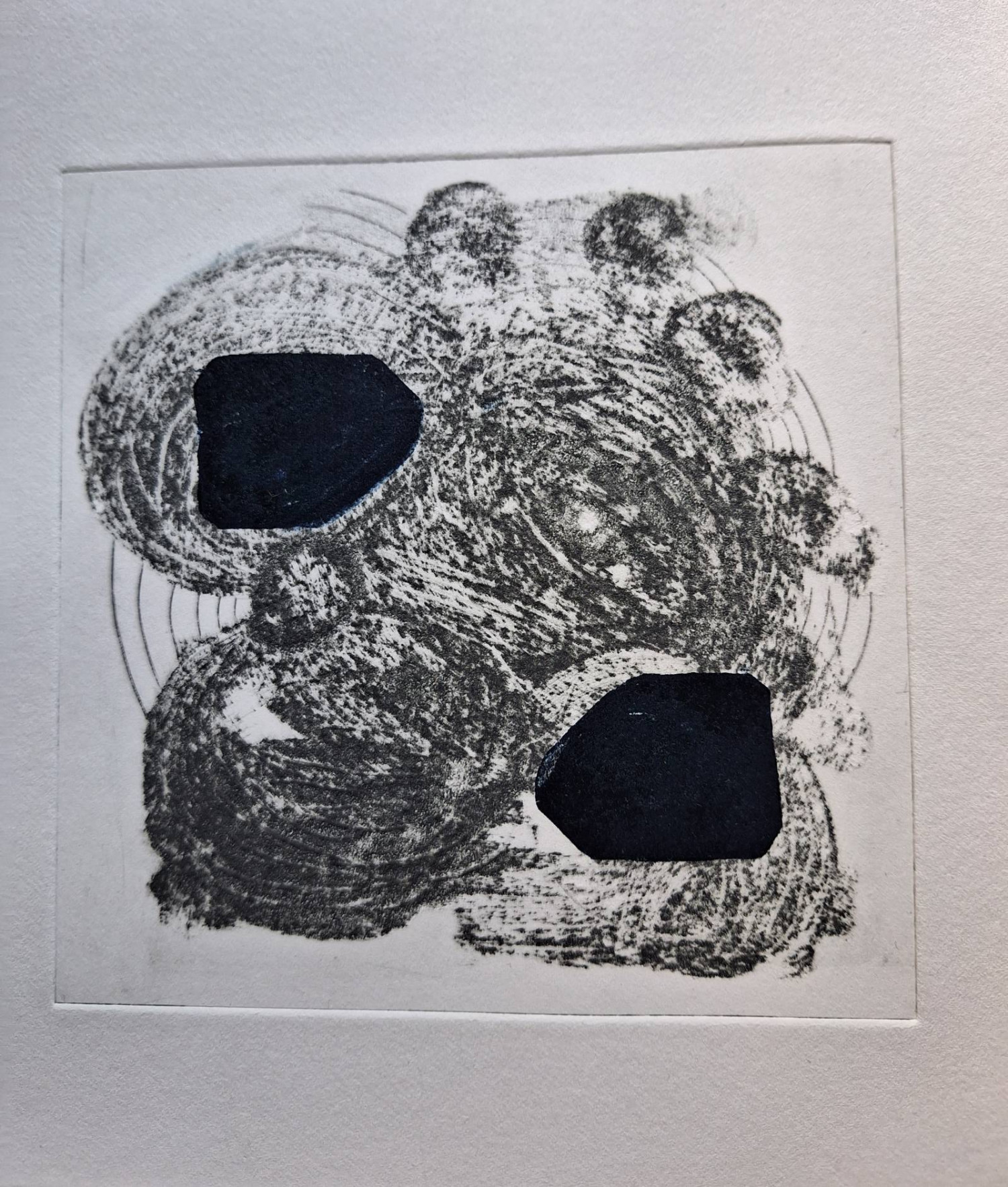 *Go to there*, dry point and corborundum, 15 x 15cm