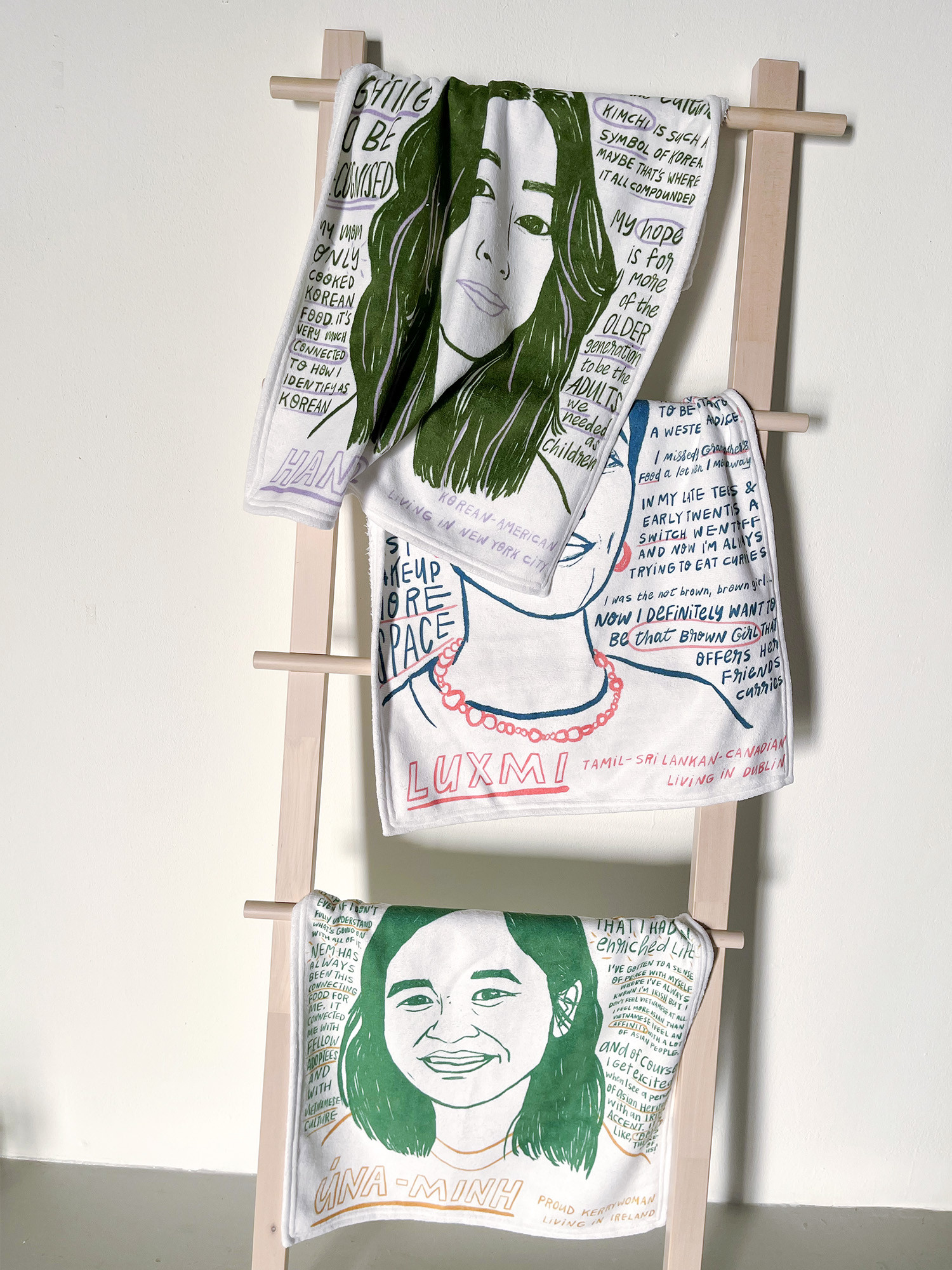 *Illustrated Interview Tea Towels*