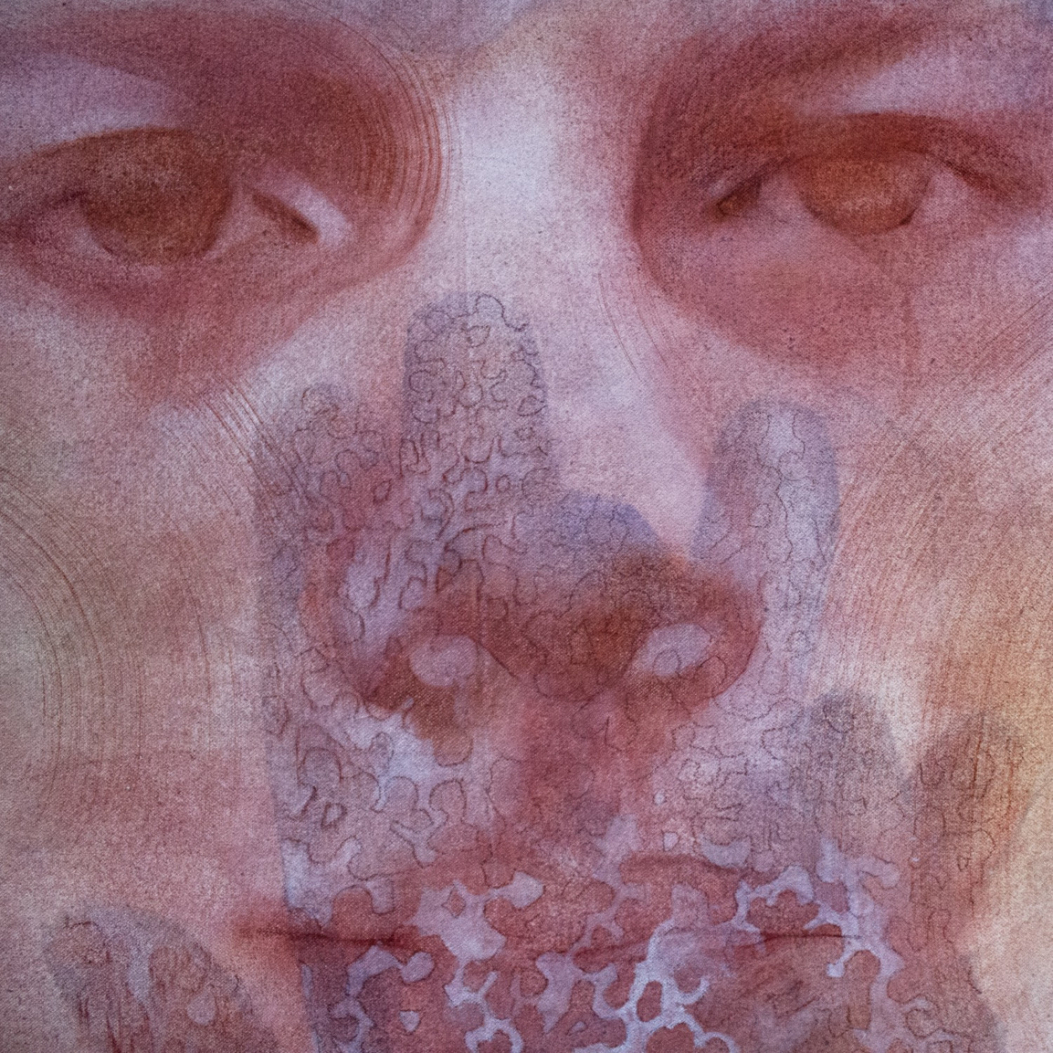 *Eilífðar Stundir I*, Side B, oil, acrylic and pencil on canvas (detail)