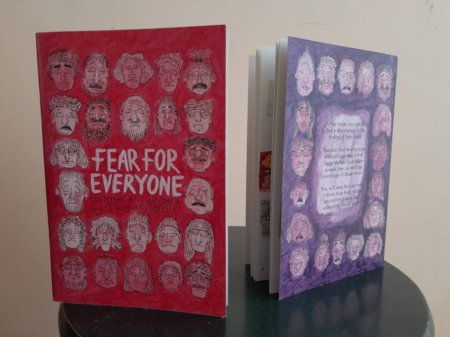 *Fear for Everyone*, a book, front and back cover
