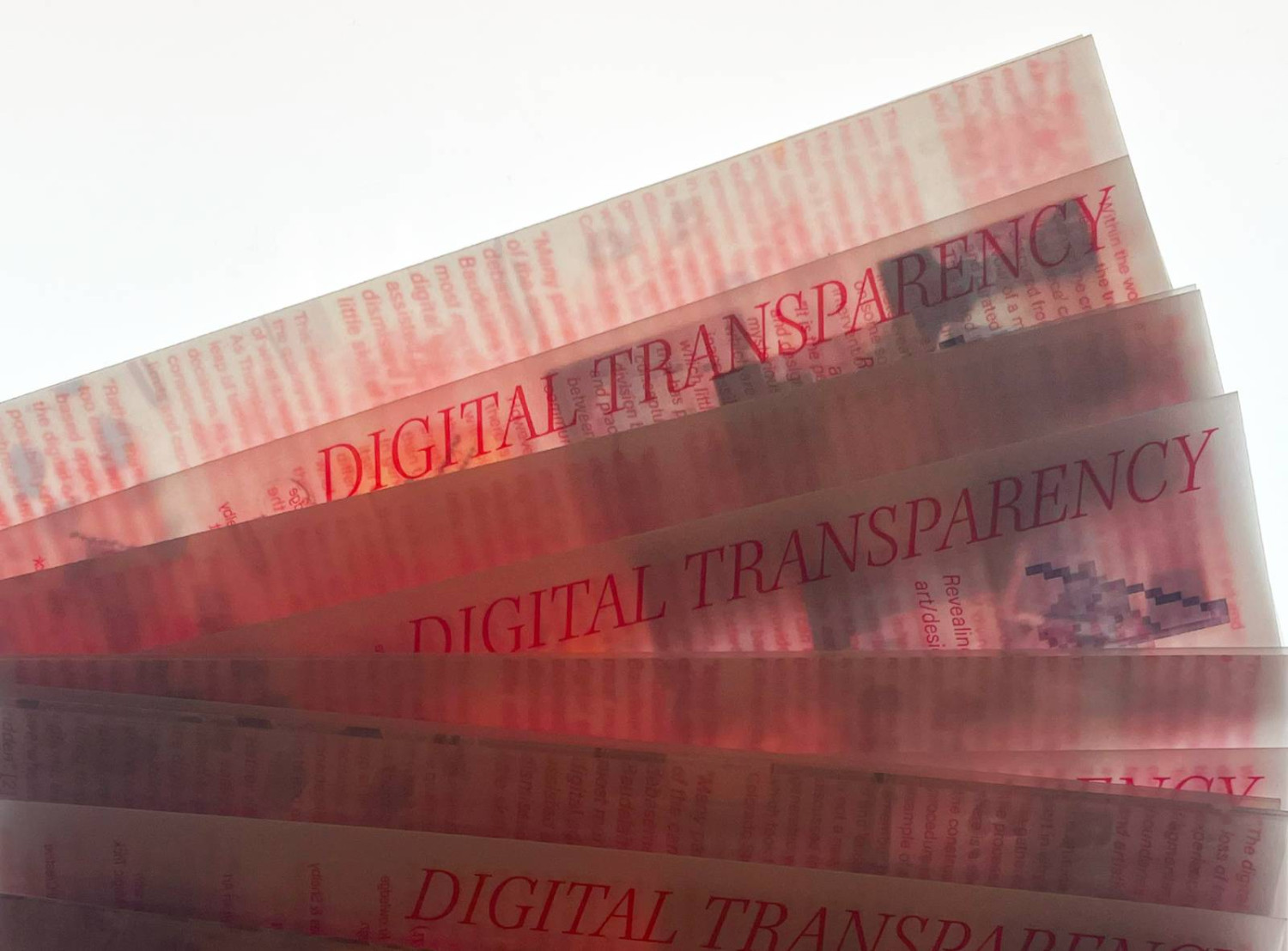 *Digital Transparency*, essay/ pamphlet